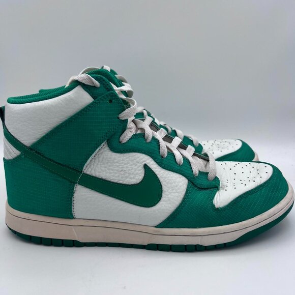 Nike Dunk High (2010) Sail / Lucky Green 317982-100 US Men's Size 11 Rare - avconcontrols.com